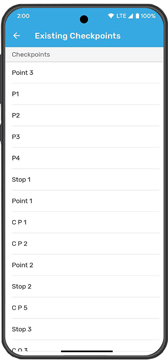 Checkpoints Screenshot