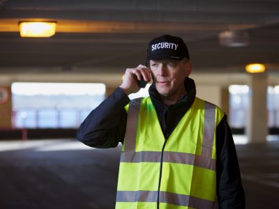 Security… Security guard using a walkie talkie...For more of this model click on the banner below...